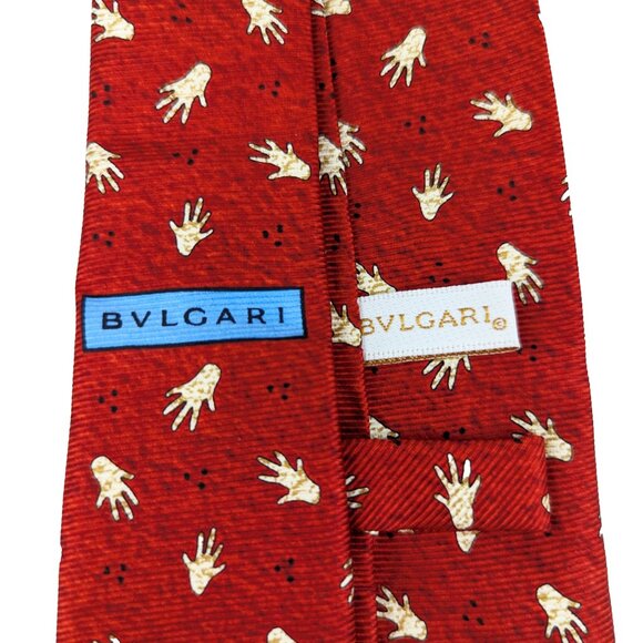 BVLGARI Silk Seven Fold Luxury Necktie made in Italy in like new condition - Picture 8 of 14